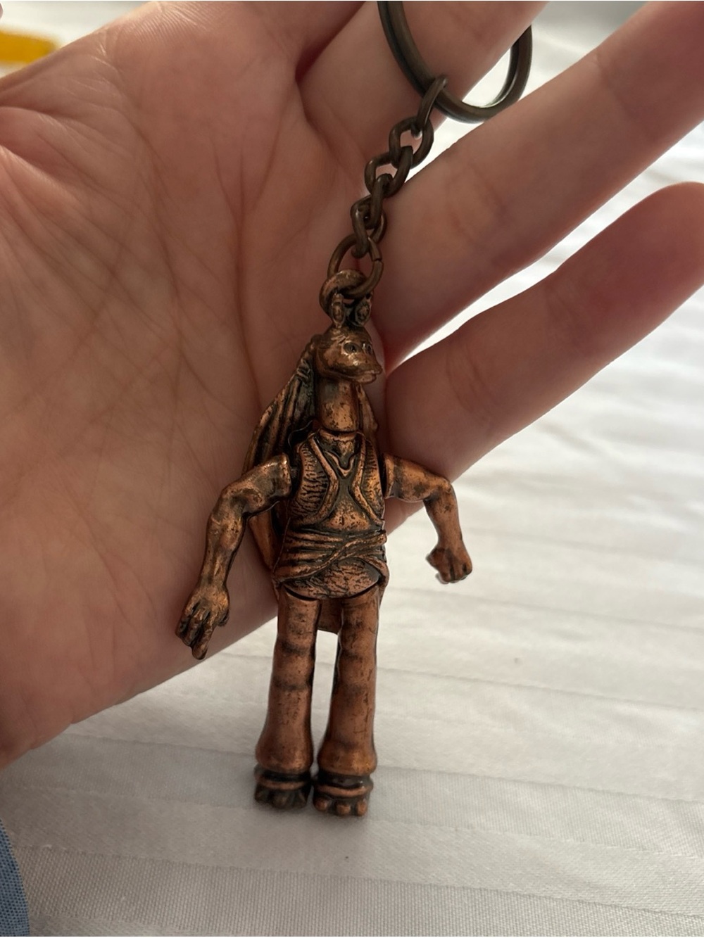 Vintage Star Wars Episode 1 Jar Jar Binks Alloy Keychain ~2001